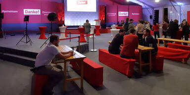 So traurig ist die SP&Ouml;-"Wahl-Party"