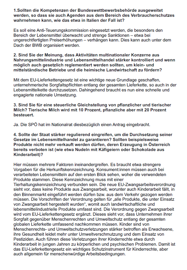 Tiere, Umwelt & Lebensmittel: Der große Parteien-Check zur Nationalratswahl 2024