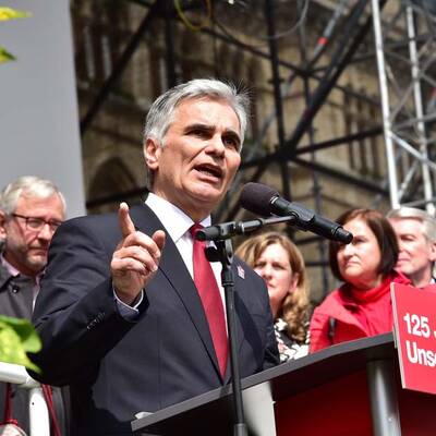 Maiaufmarsch der SPÖ in Wien 