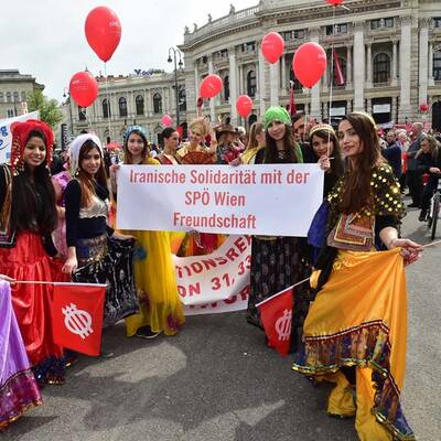 Maiaufmarsch der SPÖ in Wien 
