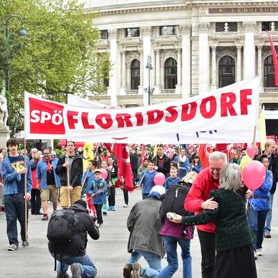 Maiaufmarsch der SPÖ in Wien 
