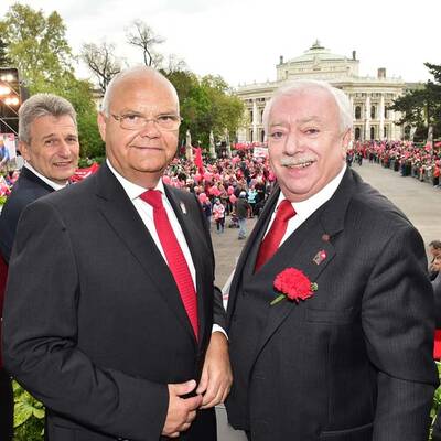 Maiaufmarsch der SPÖ in Wien 