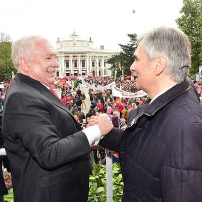 Maiaufmarsch der SPÖ in Wien 