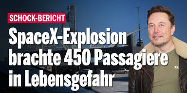 SpaceX-Explosion brachte 450 Passagiere in Lebensgefahr