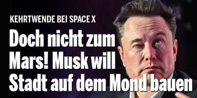 Doch nicht zum Mars! Musk will Stadt auf dem Mond bauen
