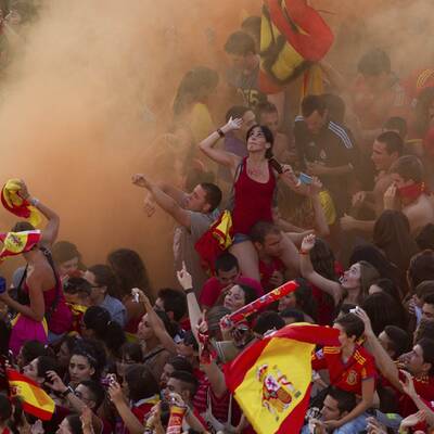 So feierte Spanien