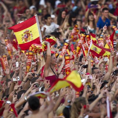 So feierte Spanien
