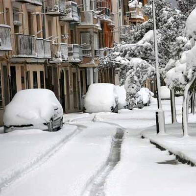Wintereinbruch in Europa