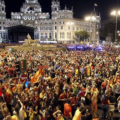 So feierte Spanien