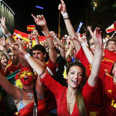 So feierte Spanien