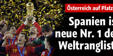 Spanien Nr. 1 der Weltrangliste