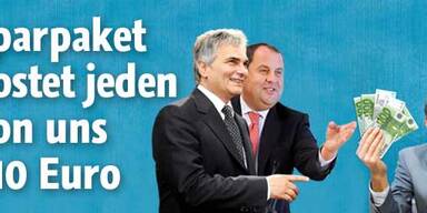 Sparpaket kostet jeden von uns 410 Euro