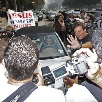 Britneys Ankunft vor Gericht