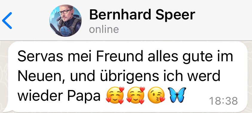 Speer: ''Ich werde wieder Papa''