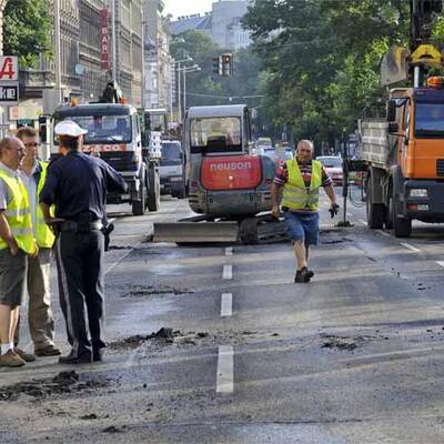 Verkehrschaos am Wiener Gürtel