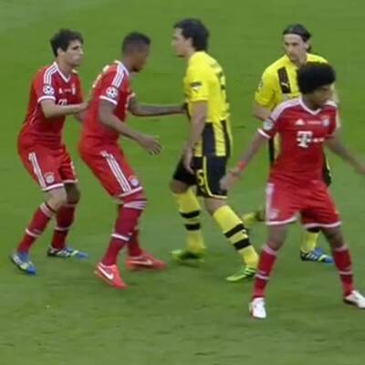  Bayern gegen Dortmund. Das Finale der Champions League in Wembley.