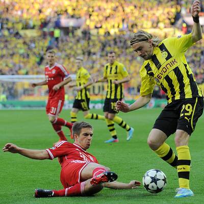  Bayern gegen Dortmund. Das Finale der Champions League in Wembley.