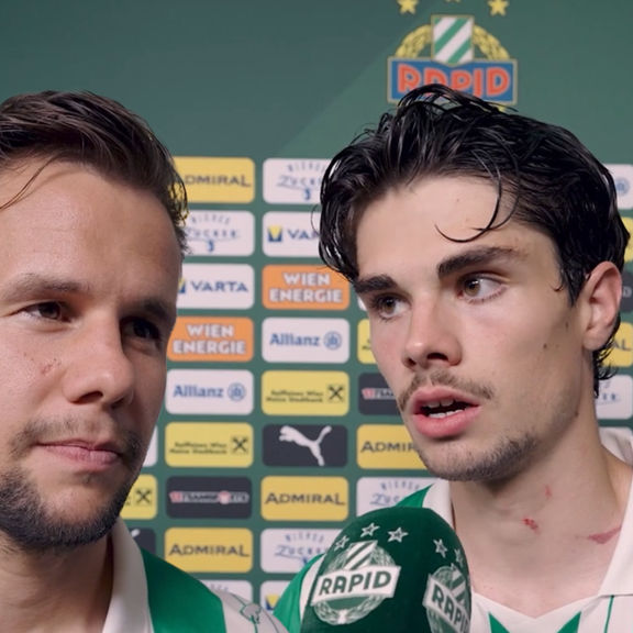 Fußball: Rapid zittert sich nach Europa | Das sagen die Spieler