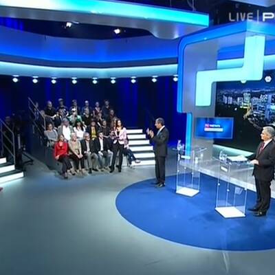  Das erste TV-Duell in Bildern