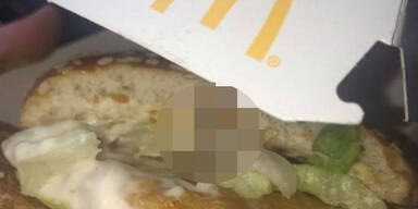 Ekel-Fund in McChicken-Burger