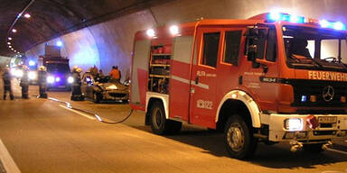 Unfall im Spitaler Tunnel