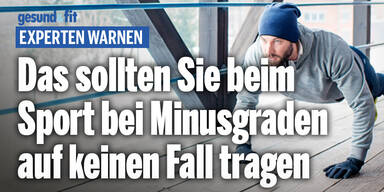 Experten warnen: Das sollten Sie beim Sport bei Minusgraden auf keinen Fall tragen