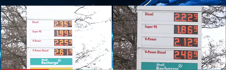 Spritpreis springt um Punkt 12 Uhr Mittag hoch. Diesel verteuert sich um 13 Cent auf 2,359 Euro.