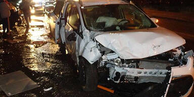 Alko-Lenker raste in Ortstafel und Hydranten