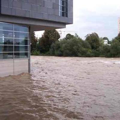 Hochwasser in Ransing bei Mariazell