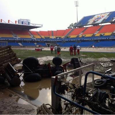 Sturzfluten in den Straßen