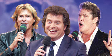 Hansi Hinterseer, Andy Borg, David Hasselhoff