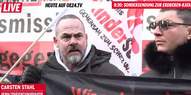 Demo gegen Teichtmeister vor Wiener Gericht