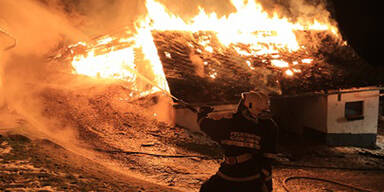 Großbrand in Stall im Murtal