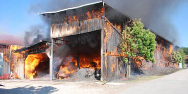 Stallbrand: Landwirt starb in Flammen