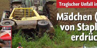 Mädchen (4) von Stapler erdrückt