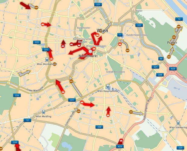 Demos sorgen für totales Verkehrs-Chaos in Wien