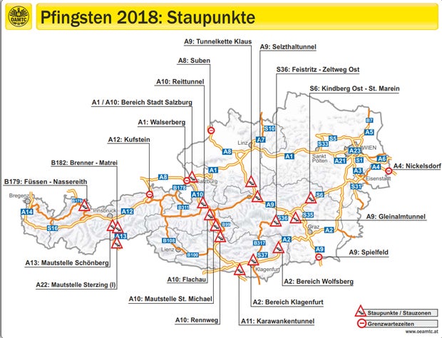 Mega-Staus im Pfingstverkehr