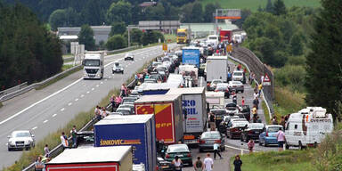 Stau Tauernautobahn