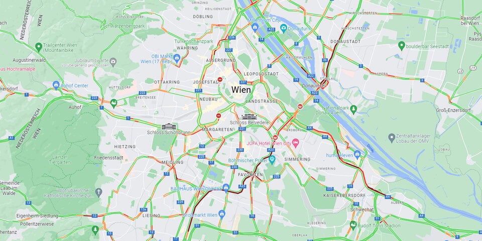 Unfall sorgt für Stau-Chaos in Wien