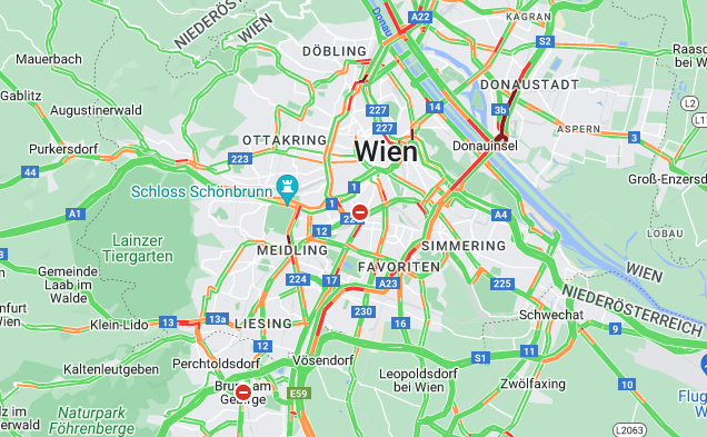 Stau-Chaos in und um Wien