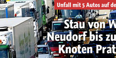 Stau von Wr. Neudorf bis Knoten Prater