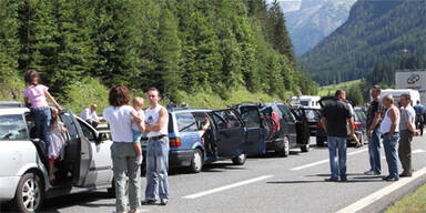 15 km Stau vor Tauerntunnel