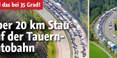 24 km Stau am Tauerntunnel