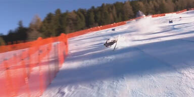 Horror-Sturz: Eispiste wirft Norweger ab
