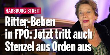Ritter-Beben in FPÖ: Jetzt tritt auch Stenzel aus Orden aus