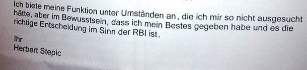 Casht Stepic für Rücktritt Millionen?