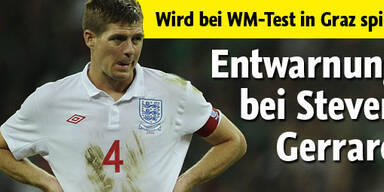 Entwarnung bei Superstar Gerrard