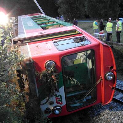 Zugunfall in St. Georgen