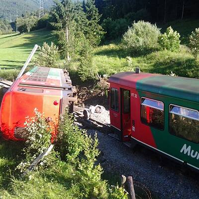 Zugunfall in St. Georgen
