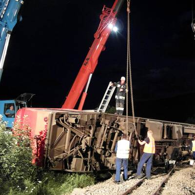 Zugunfall in St. Georgen